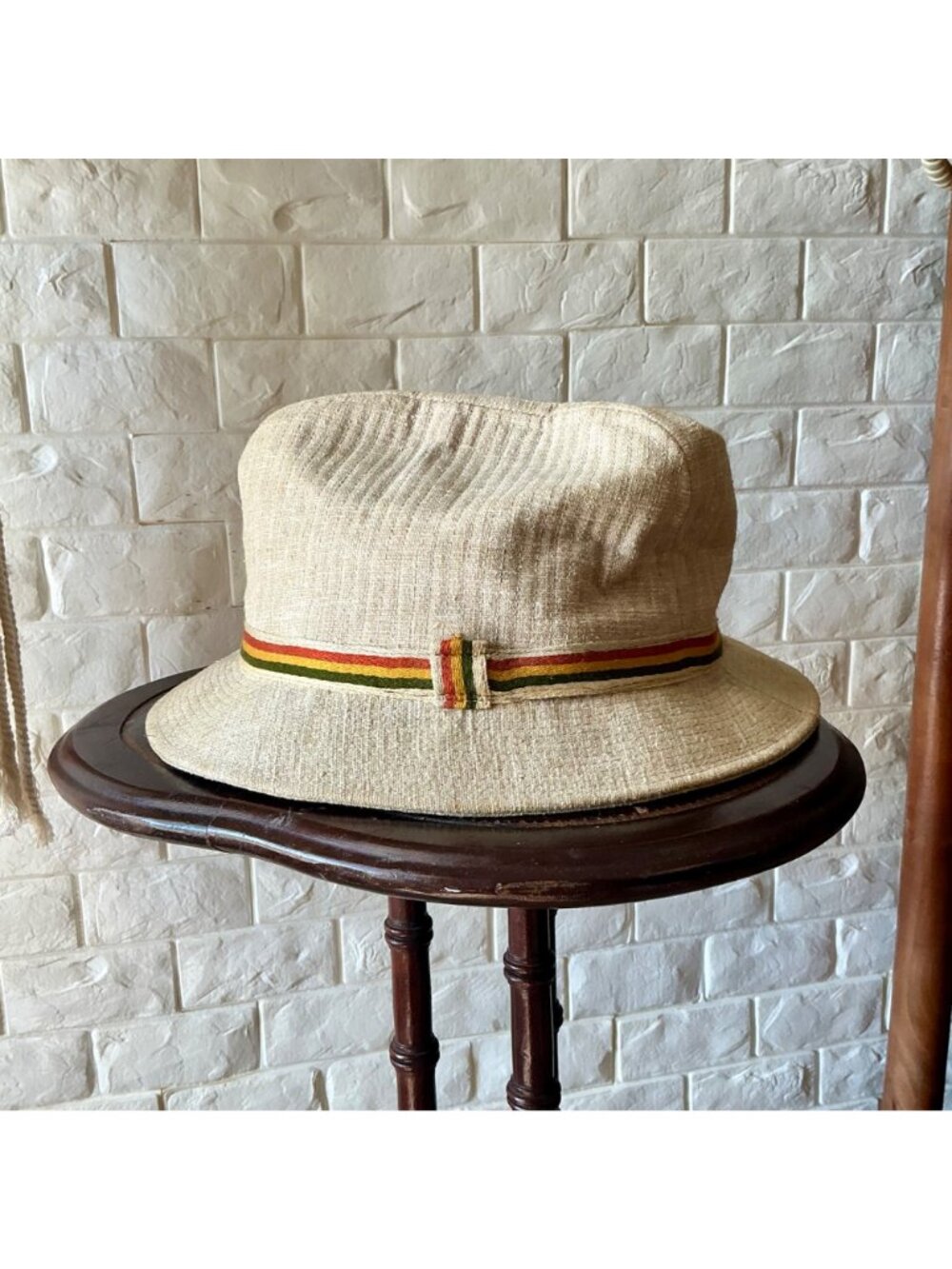 Vintage Churchill LTD Tweed Fedora Walking Hat with Striped Hatband - Picture 2 of 11